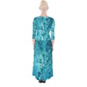 Bubbles Water Bub Quarter Sleeve Wrap Maxi Dress View2