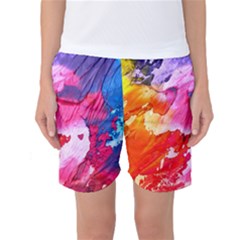 Colorful Painting Women s Basketball Shorts by artworkshop