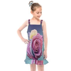 Rose Flower Love Romance Beautiful Kids  Overall Dress by artworkshop