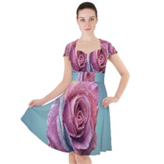 Rose Flower Love Romance Beautiful Cap Sleeve Midi Dress by artworkshop