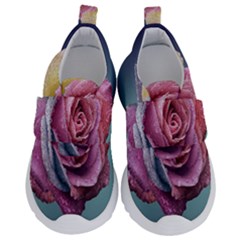 Rose Flower Love Romance Beautiful Kids  Velcro No Lace Shoes by artworkshop