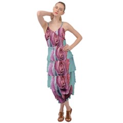 Rose Flower Love Romance Beautiful Layered Bottom Dress by artworkshop