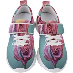 Rose Flower Love Romance Beautiful Kids  Velcro Strap Shoes by artworkshop