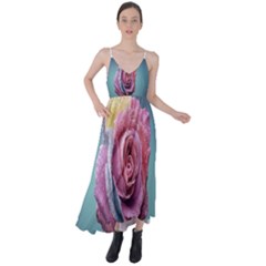 Rose Flower Love Romance Beautiful Tie Back Maxi Dress by artworkshop