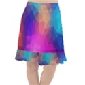 Triangles Polygon Color Fishtail Chiffon Skirt View1