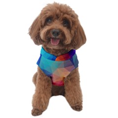 Triangles Polygon Color Dog Sweater by artworkshop