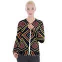 Abstract pattern geometric backgrounds  Casual Zip Up Jacket View1