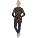 Abstract pattern geometric backgrounds  Casual Zip Up Jacket View2