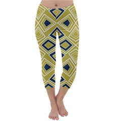 Abstract Pattern Geometric Backgrounds   Capri Winter Leggings  by Eskimos
