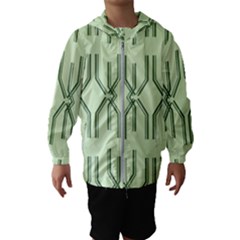 Abstract Pattern Geometric Backgrounds Kids  Hooded Windbreaker by Eskimos