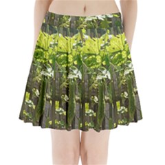 Bitter Melon Pleated Mini Skirt by artworkshop