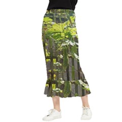 Bitter Melon Maxi Fishtail Chiffon Skirt by artworkshop