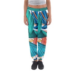 Leaves Tropical Exotic Women s Jogger Sweatpants by artworkshop