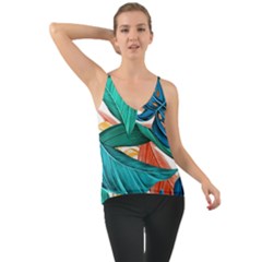 Leaves Tropical Exotic Chiffon Cami by artworkshop