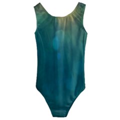 Background Green Kids  Cut-out Back One Piece Swimsuit by nate14shop