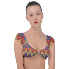 Aztec Cap Sleeve Ring Bikini Top by nate14shop