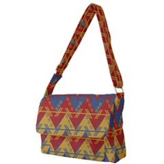 Aztec Full Print Messenger Bag (l) by nate14shop