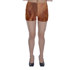 Annual Rings Tree Wood Skinny Shorts by artworkshop