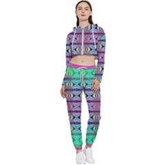 Beam Town Cropped Zip Up Lounge Set by Thespacecampers