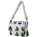 Succulents Full Print Messenger Bag (L) View1