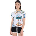 Vector-set-funny-robots-cartoon Open Back Sport Tee View1