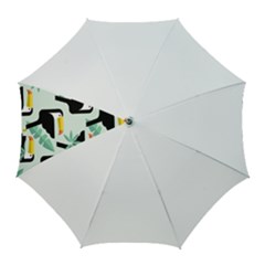 Seamless-tropical-pattern-with-birds Golf Umbrellas by Jancukart