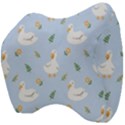 Duck-flower-seamless-pattern-background Velour Head Support Cushion View4