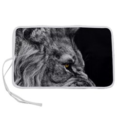 Angry Male Lion Pen Storage Case (m) by Jancukart