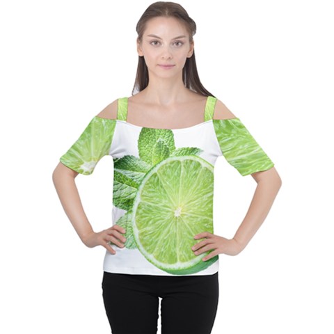 Lemon Clipart Cutout Shoulder Tee by Jancukart