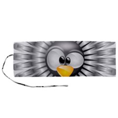 Owl-fluff-prance-animal-surprised Roll Up Canvas Pencil Holder (m) by Jancukart