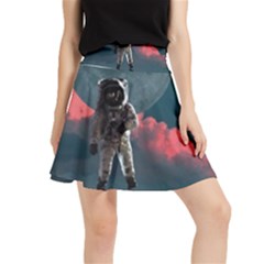 Astronaut-moon-space-nasa-planet Waistband Skirt by Jancukart