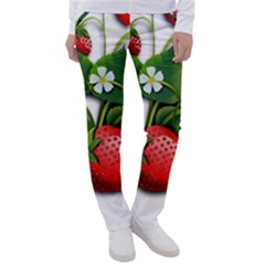 Strawberries-fruits-fruit-red Women s Casual Pants by Jancukart