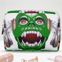 Monster-mask-alien-horror-devil Make Up Pouch (medium) by Jancukart