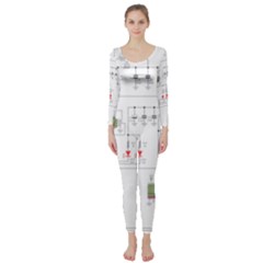 Circuits-electronics-atmel Long Sleeve Catsuit by Jancukart