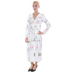 Circuits-electronics-atmel Velvet Maxi Wrap Dress by Jancukart