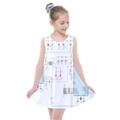 Circuits-electronics-atmel Kids  Summer Dress by Jancukart