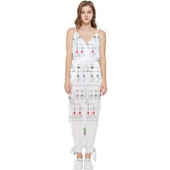 Circuits-electronics-atmel Sleeveless Tie Ankle Chiffon Jumpsuit by Jancukart