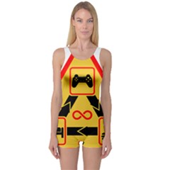 Gamer-geek-video-game-sign-fan One Piece Boyleg Swimsuit by Jancukart