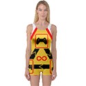 Gamer-geek-video-game-sign-fan One Piece Boyleg Swimsuit View1