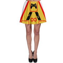 Gamer-geek-video-game-sign-fan Skater Skirt by Jancukart