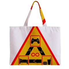 Gamer-geek-video-game-sign-fan Zipper Mini Tote Bag by Jancukart