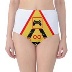 Gamer-geek-video-game-sign-fan Classic High-waist Bikini Bottoms by Jancukart