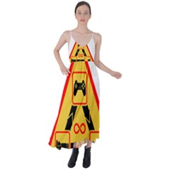 Gamer-geek-video-game-sign-fan Tie Back Maxi Dress by Jancukart