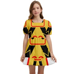 Gamer-geek-video-game-sign-fan Kids  Short Sleeve Dolly Dress by Jancukart