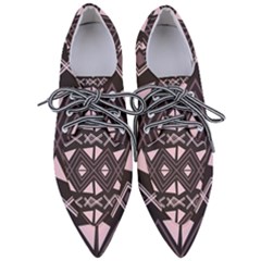 Abstract Pattern Geometric Backgrounds Pointed Oxford Shoes by Eskimos