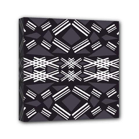 Abstract Pattern Geometric Backgrounds  Mini Canvas 6  X 6  (stretched) by Eskimos