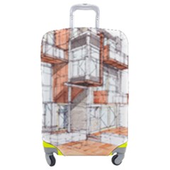 Rag-flats-onion-flats-llc-architecture-drawing Graffiti-architecture Luggage Cover (medium) by Jancukart