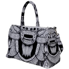 Balinese-art Barong-drawing-bali Duffel Travel Bag by Jancukart