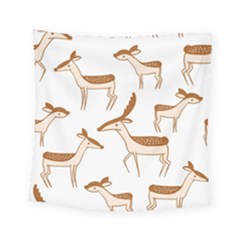 Cute Animal Deer Square Tapestry (small) by artworkshop