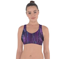 Feather Cross String Back Sports Bra by artworkshop